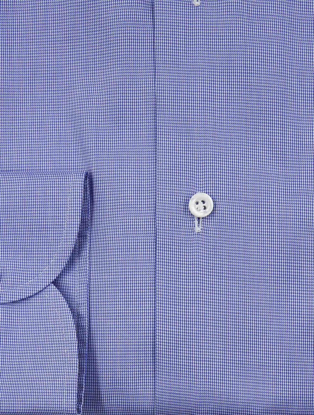 Isaia Light Blue White Cotton Shirt