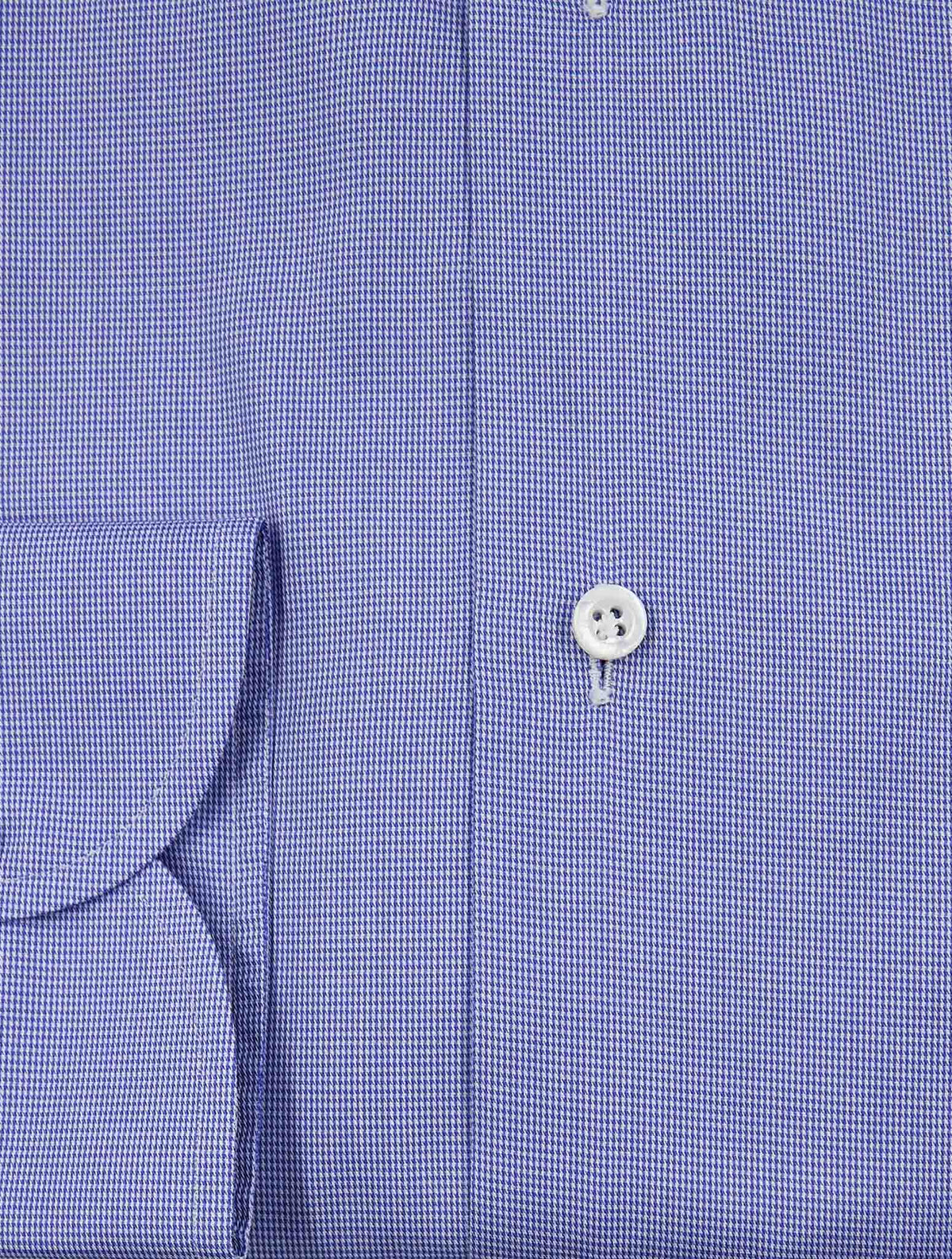 Isaia Light Blue White Cotton Shirt