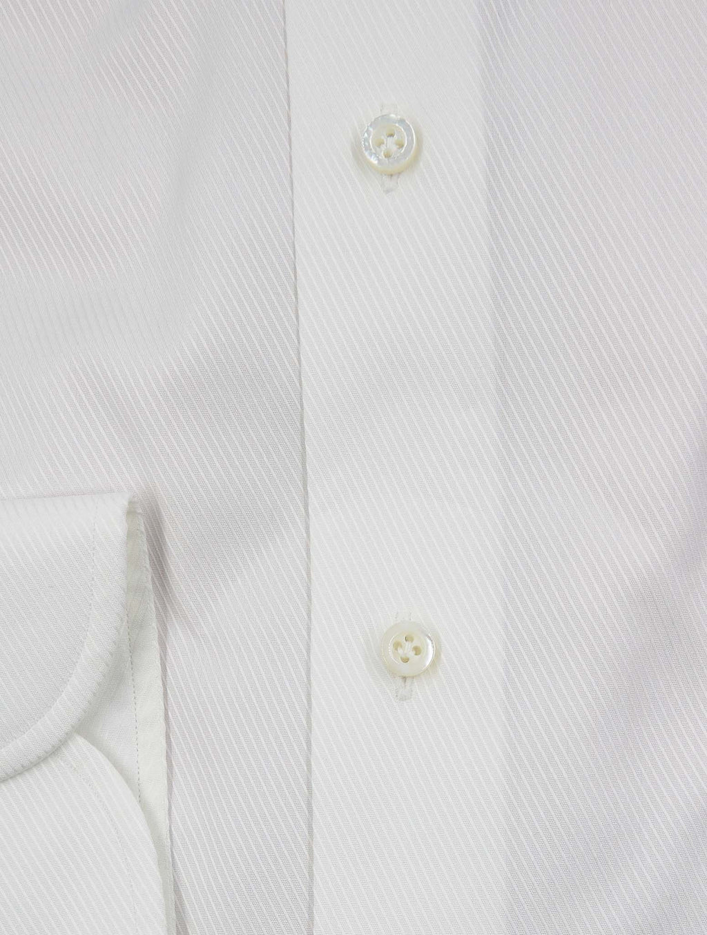 Isaia White Cotton Shirt