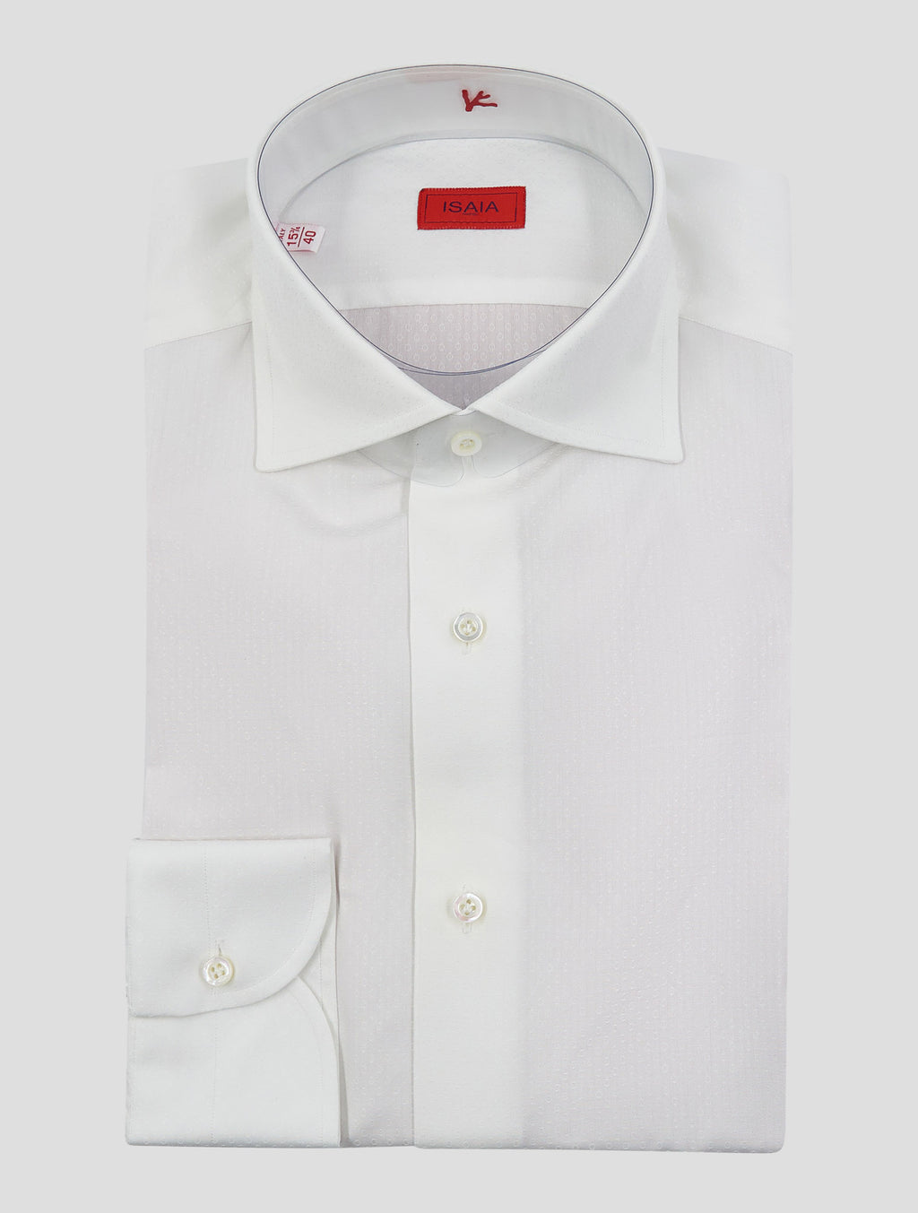Isaia White Cotton Shirt