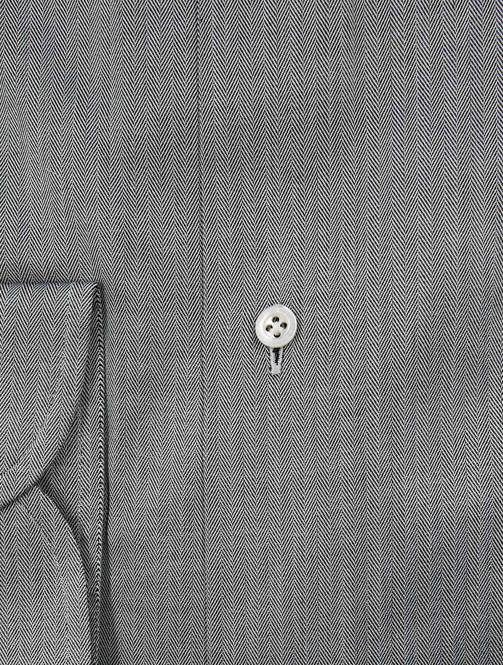 Isaia Gray Cotton Shirt