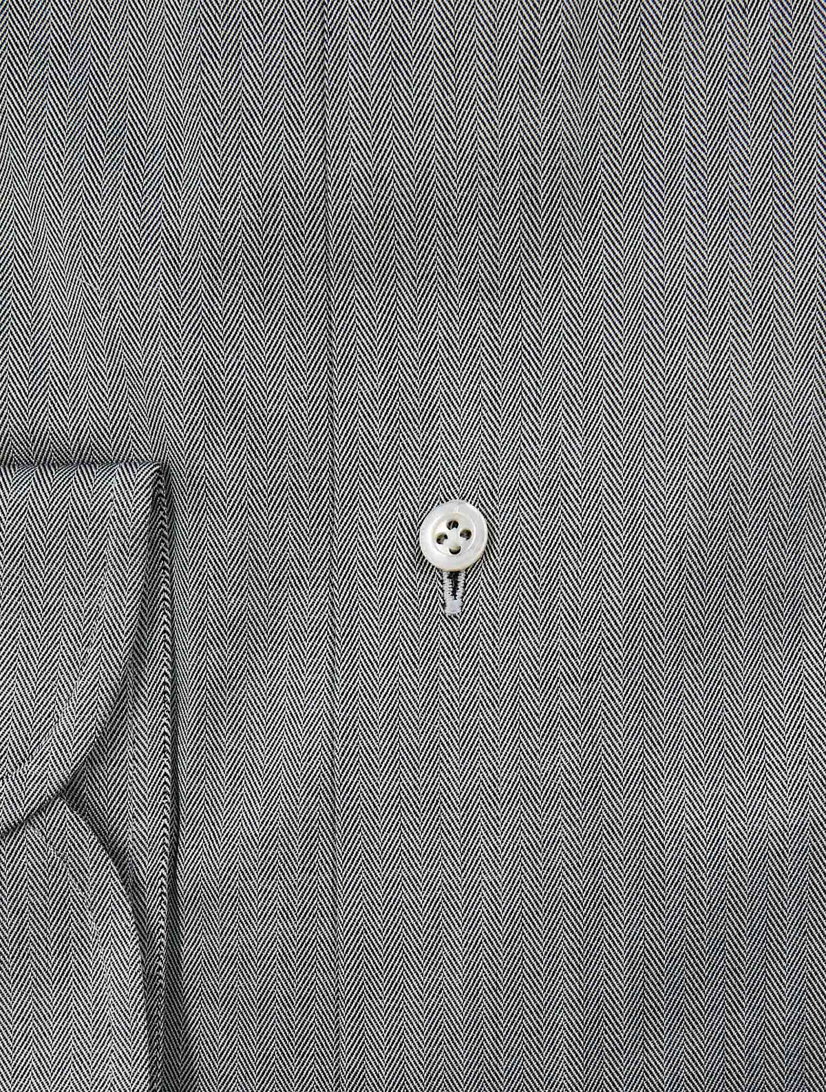 Isaia Gray Cotton Shirt
