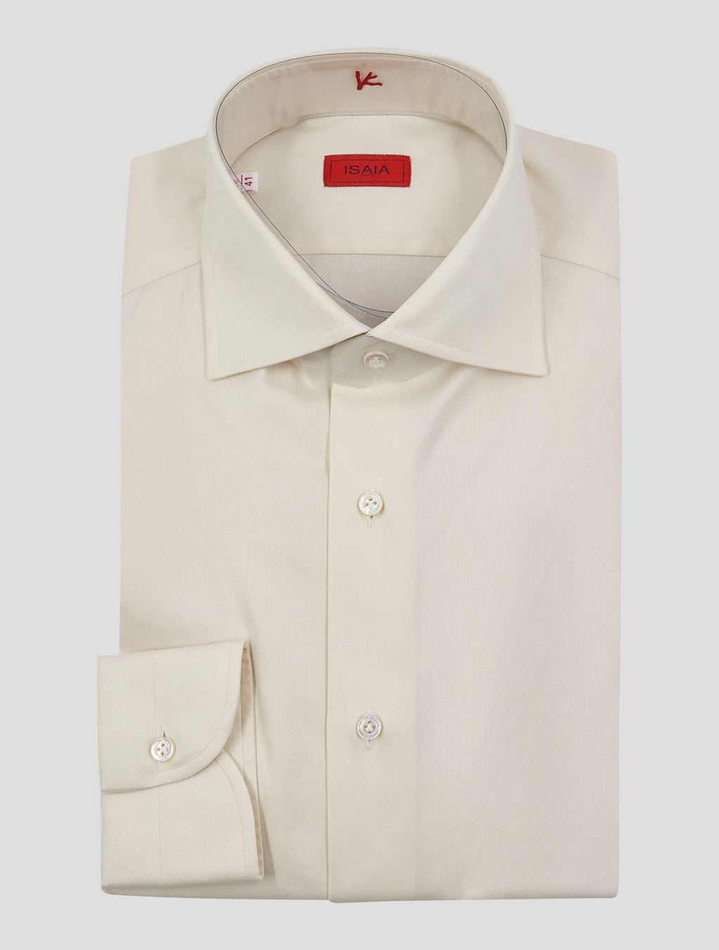 Isaia White Cotton Shirt