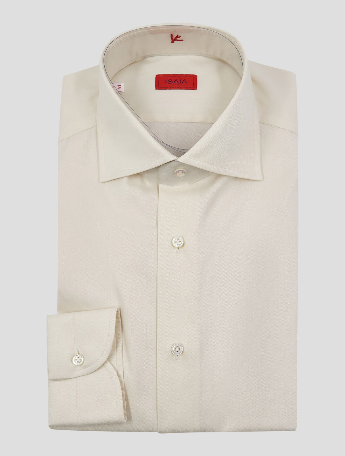 Isaia White Cotton Shirt