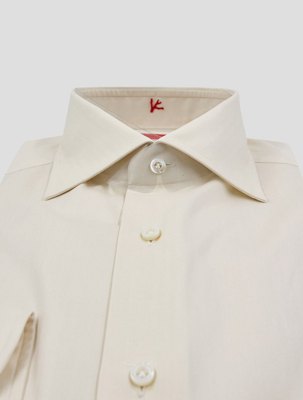 Isaia White Cotton Shirt