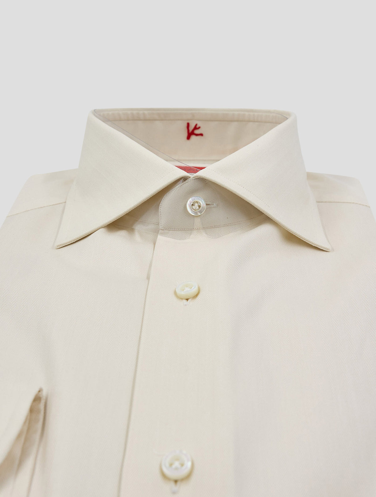 Isaia White Cotton Shirt