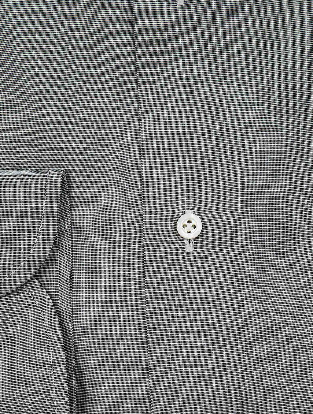 Isaia Gray Cotton Shirt