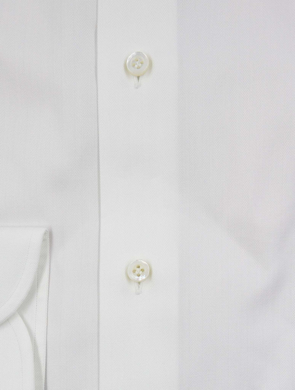 Isaia White Cotton Shirt
