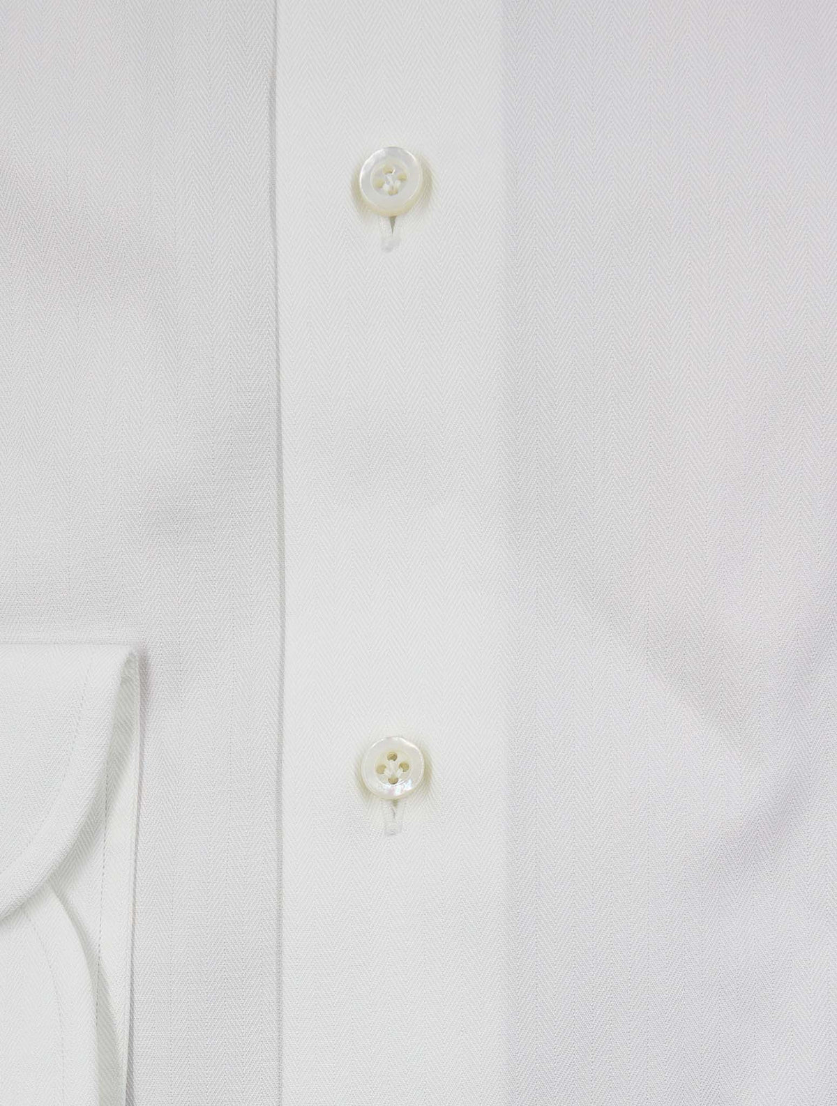 Isaia White Cotton Shirt