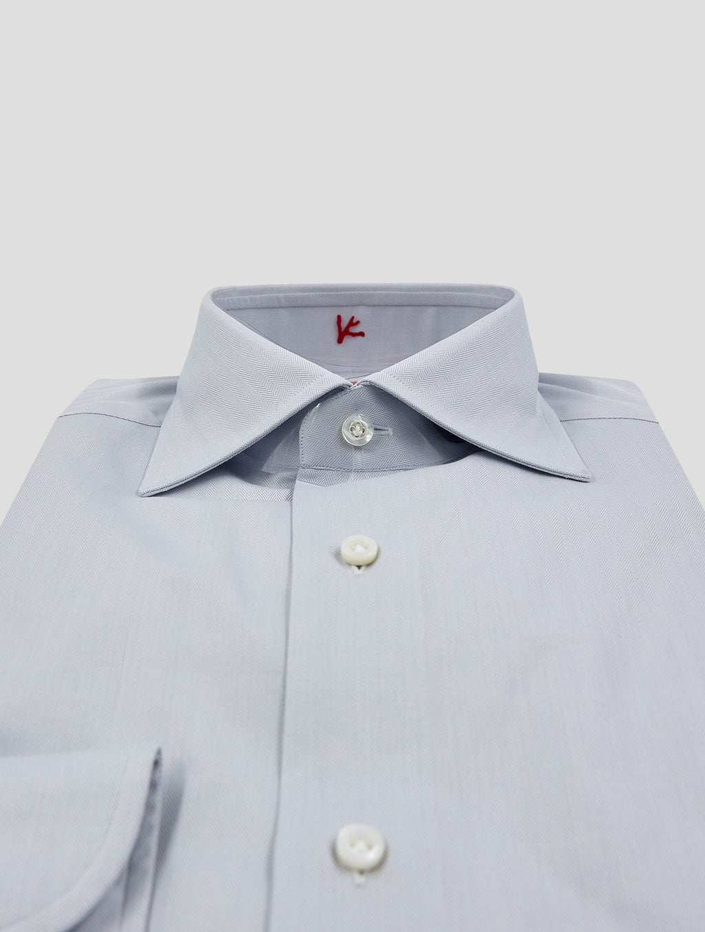 Isaia Light Gray Cotton Shirt