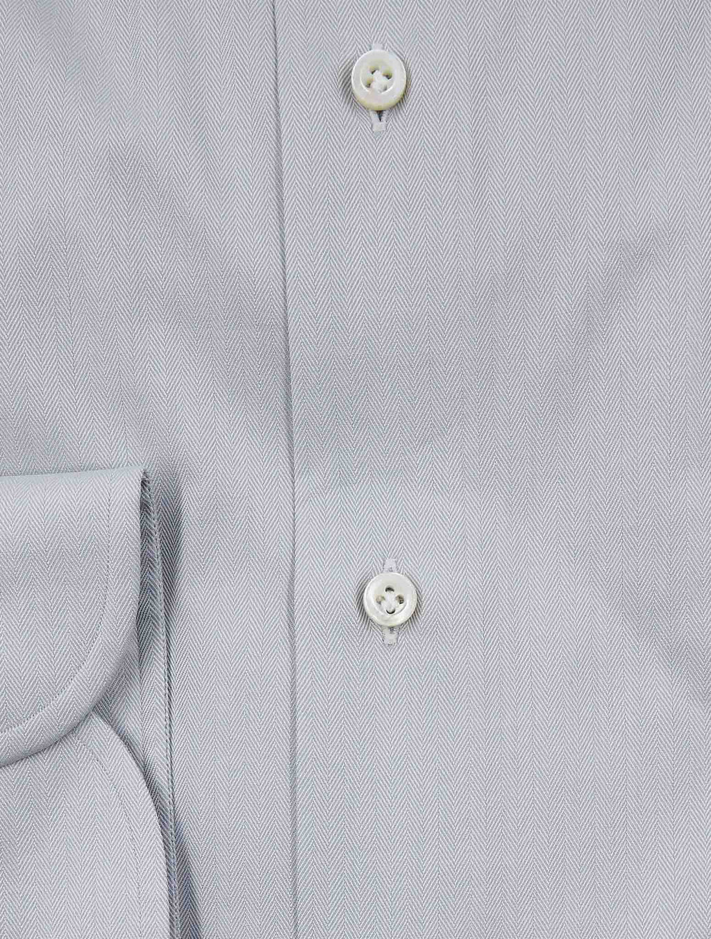 Isaia Light Gray Cotton Shirt