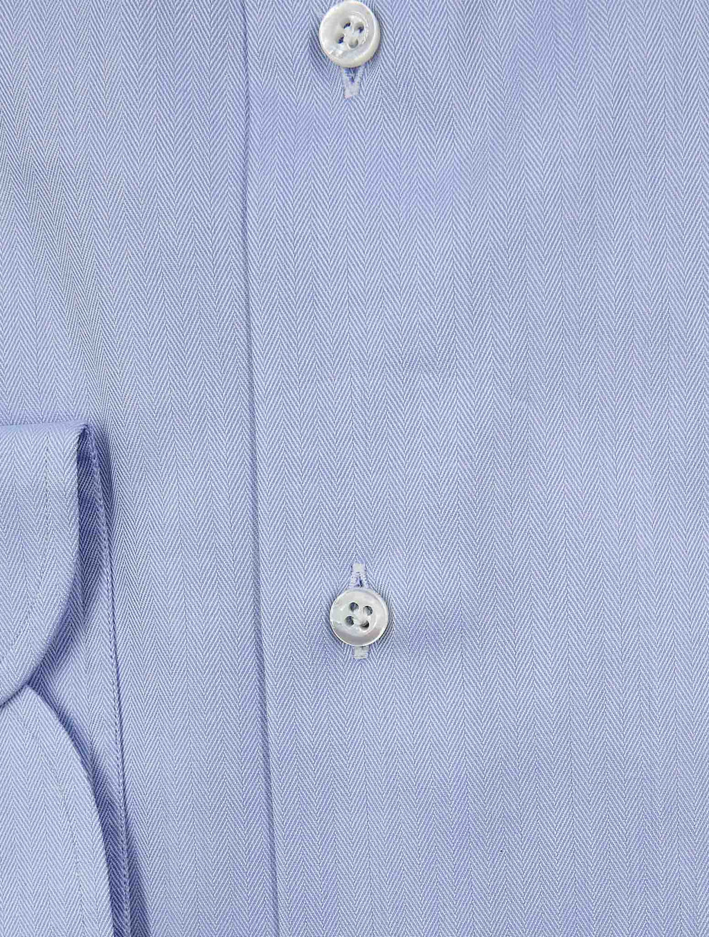 Isaia Light Blue Cotton Shirt