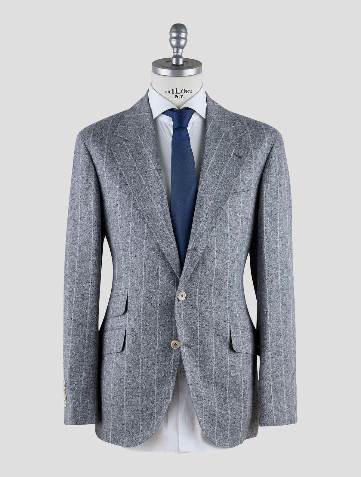 Brunello Cucinelli Gray Silk Wool Cashmere Suit