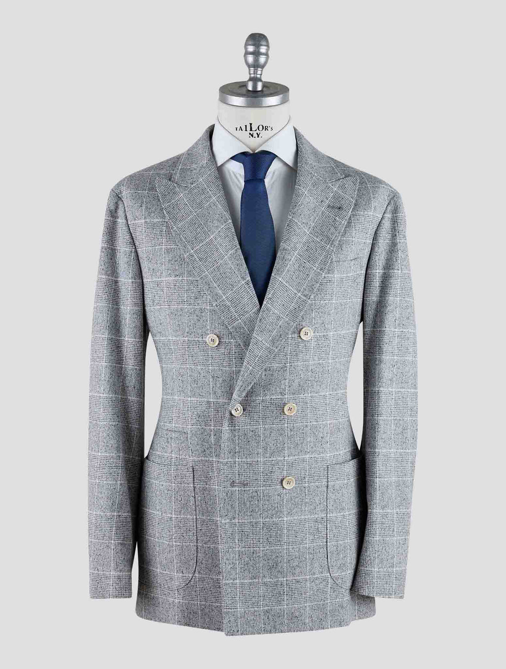 Brunello Cucinelli Gray Silk Wool Cashmere Suit