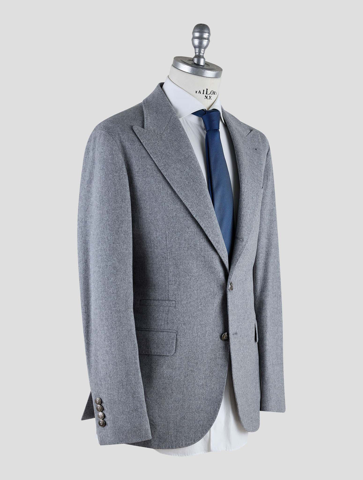 Brunello Cucinelli Gray Wool Cashmere Suit