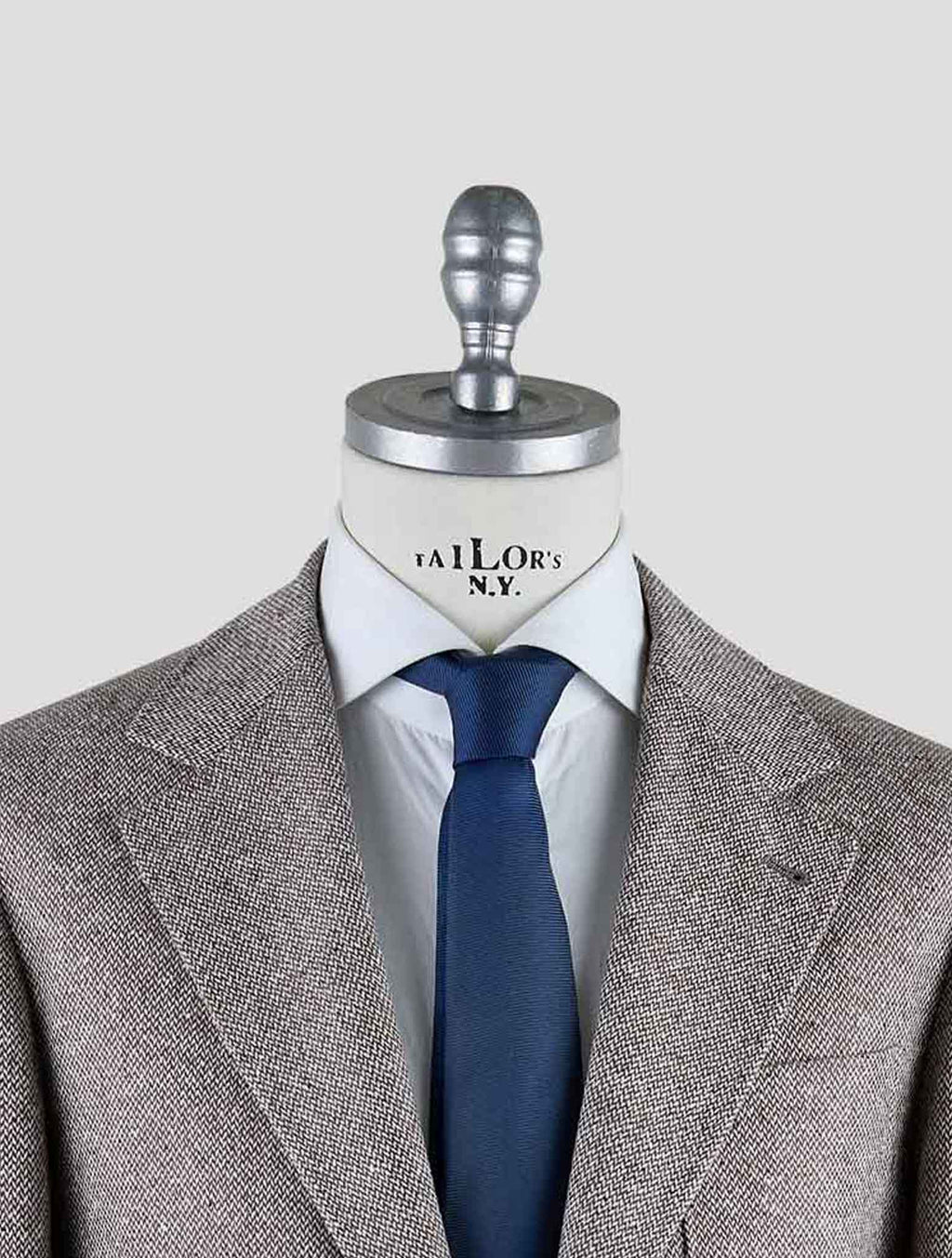 Brunello Cucinelli Brown White Virgin Wool Cashmere Blazer