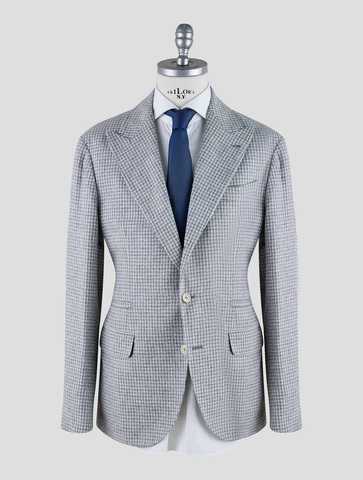 Brunello Cucinelli Gray White Alpaca Wool Cotton Pa Suit