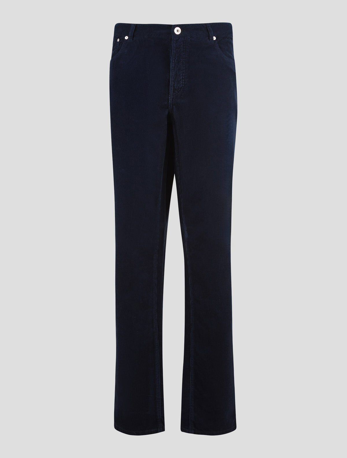 Brunello Cucinelli Blue Cotton Velvet Jeans