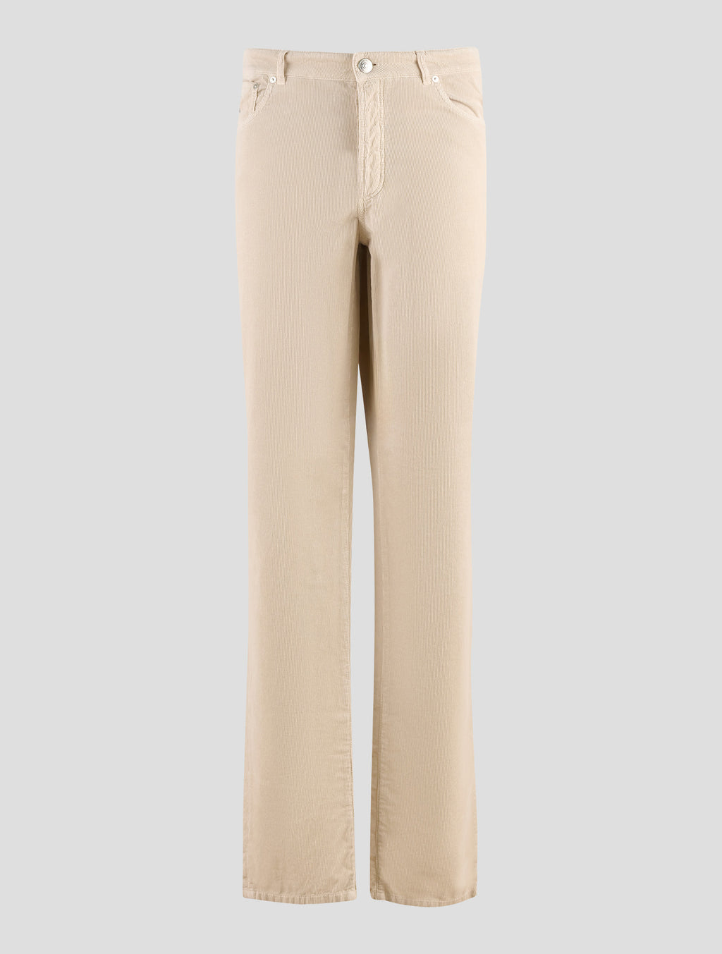 Brunello Cucinelli Beige Cotton Velvet Jeans
