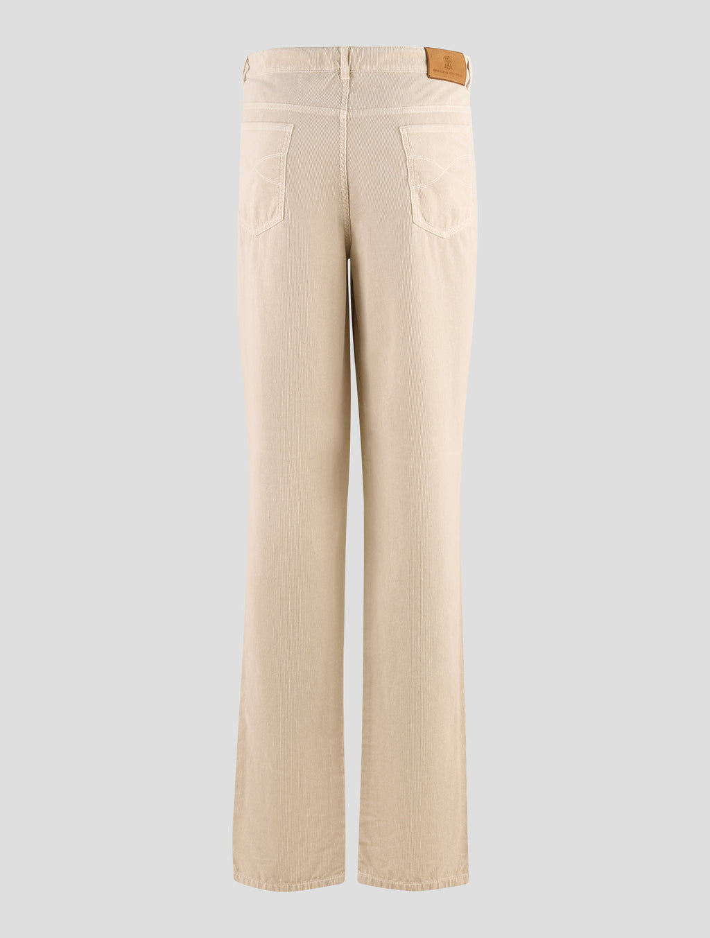 Brunello Cucinelli Beige Cotton Velvet Jeans