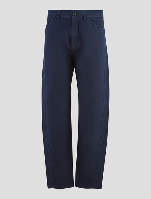 Brunello Cucinelli Blue Cotton Pants