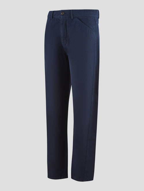 Brunello Cucinelli Blue Cotton Pants
