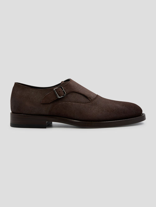 Brunello Cucinelli Brown Leather Suede Loafers Shoes