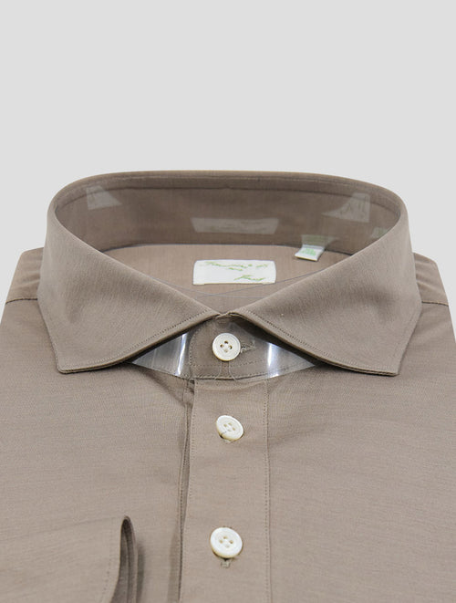 Finamore 1925 Taupe Cotton Polo Shirt Orlando