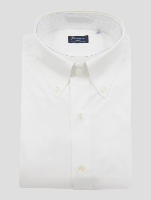 Finamore 1925 White Cotton Shirt NAPOLI