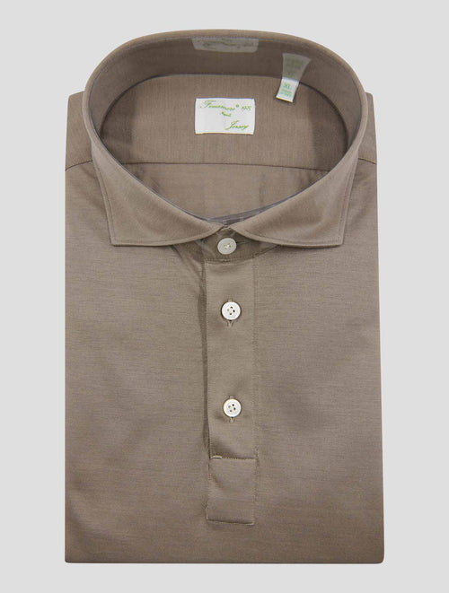 Finamore 1925 Brown Cotton Polo Shirt ORLANDOM