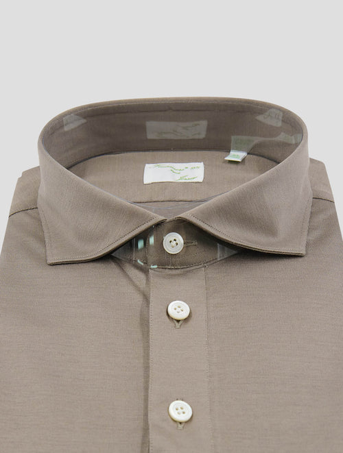 Finamore 1925 Brown Cotton Polo Shirt ORLANDOM
