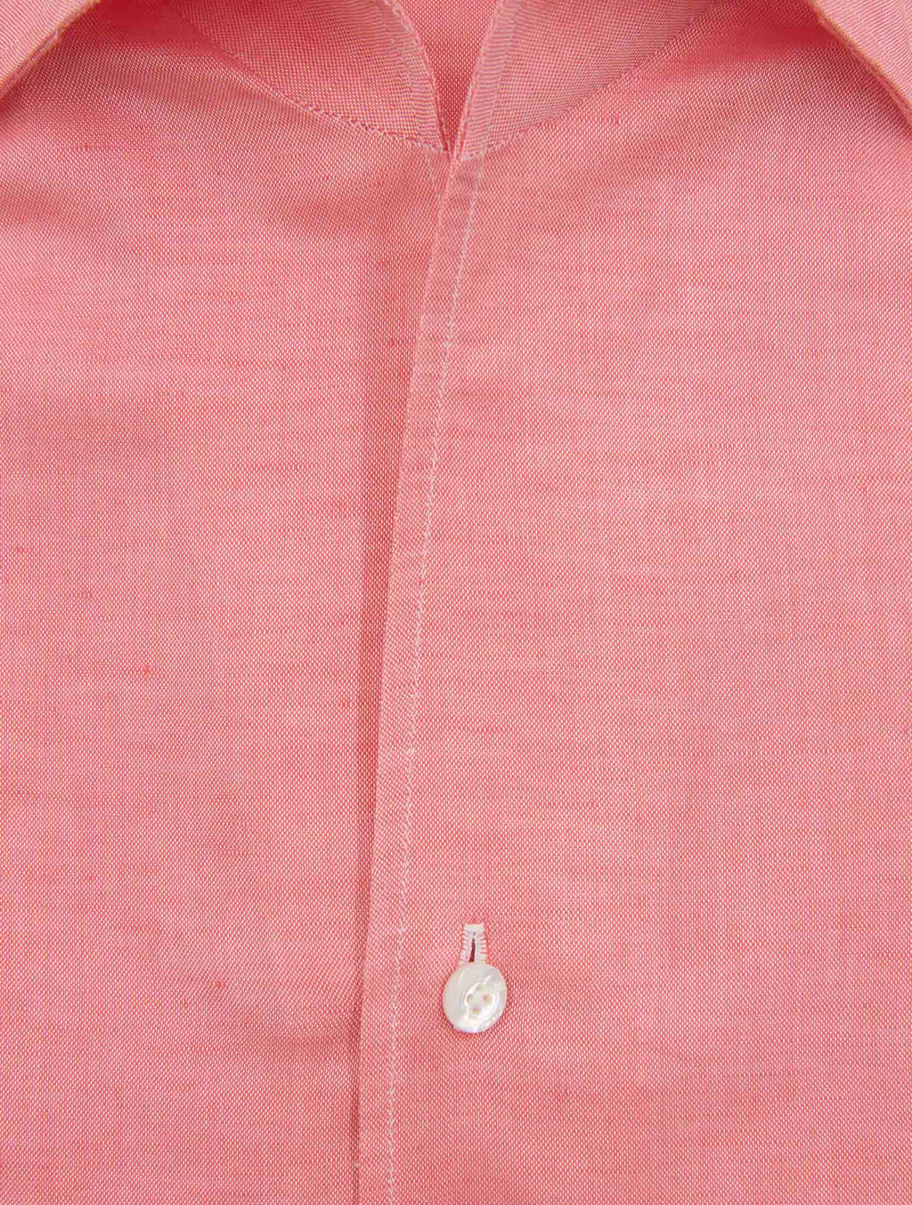 FINAMORE 1925 Pink Cotton Linen Shirt NAPOLI
