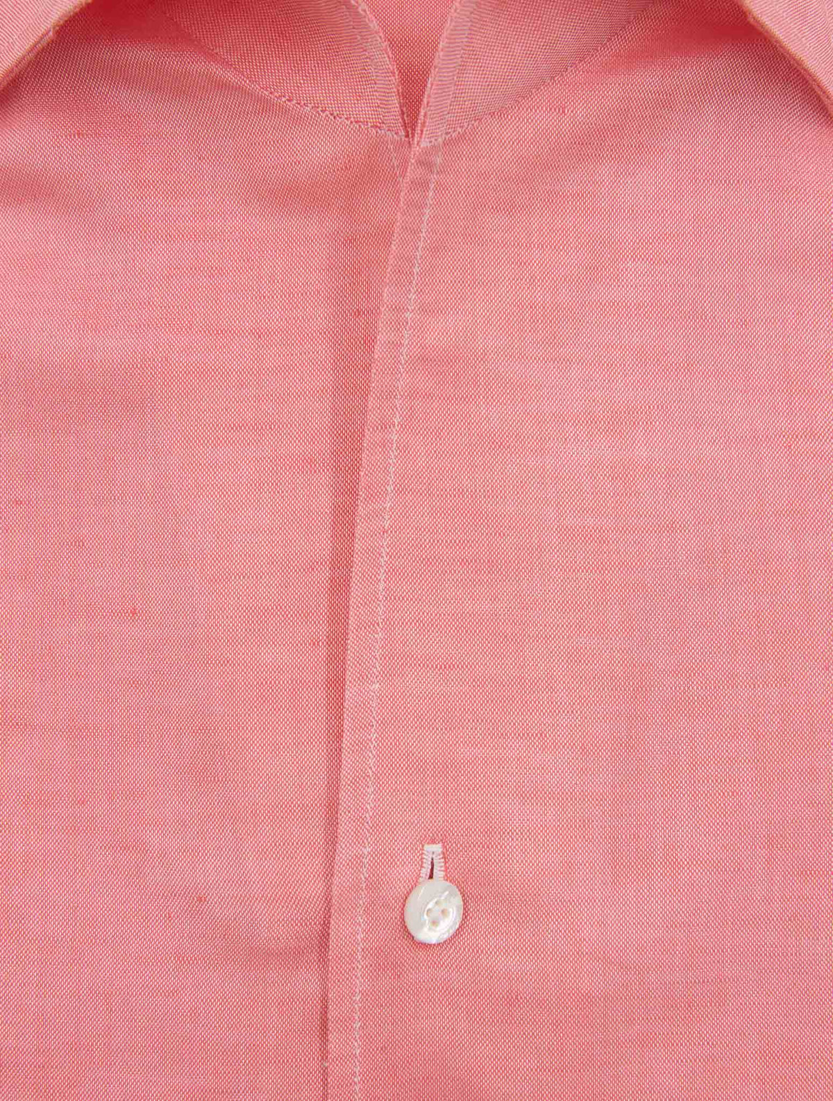 FINAMORE 1925 Pink Cotton Linen Shirt NAPOLI