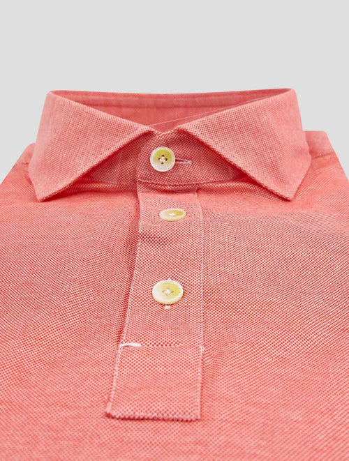 Finamore 1925 Pink Cotton Polo Shirt Short Sleeve Orlandom