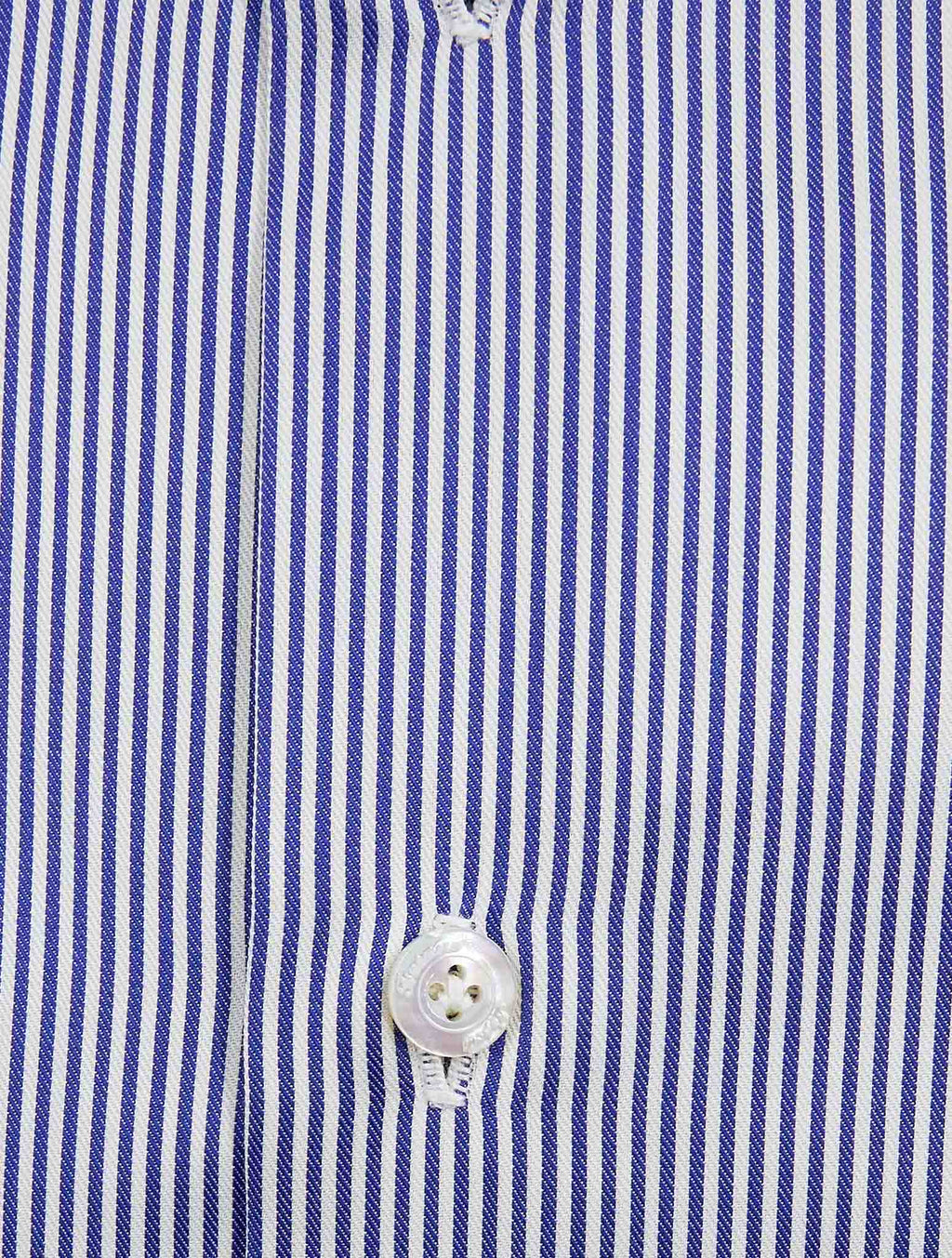 Finamore 1925 Blue White Cotton Shirt Milano