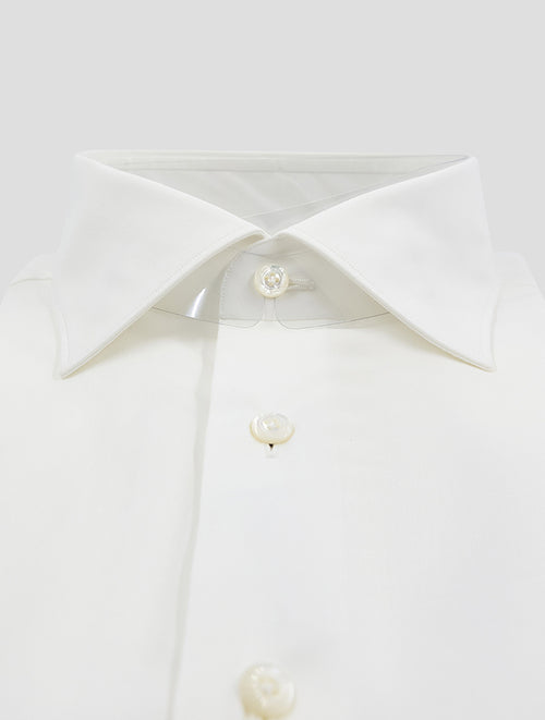 Finamore 1925 White Cotton Pa Ea Shirt Milano