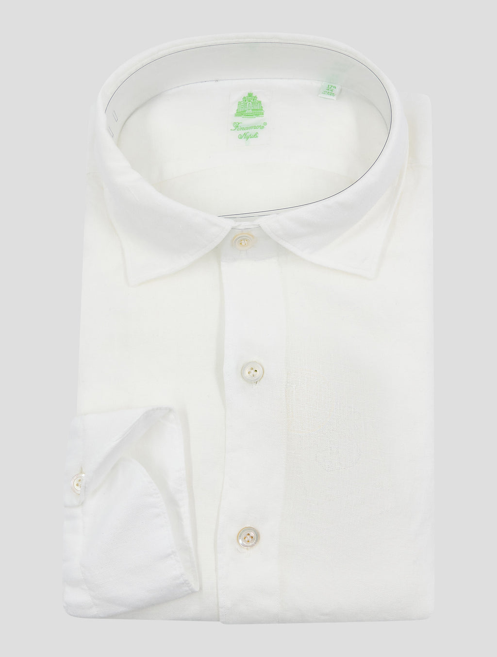 Finamore 1925 White Linen Shirt TOKYO