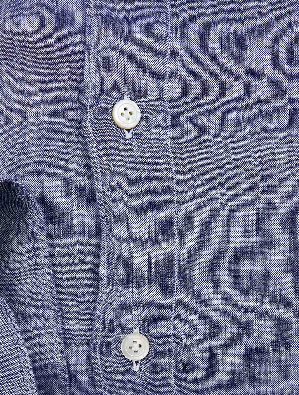 Finamore 1925 Blue Linen Shirt TOKYO