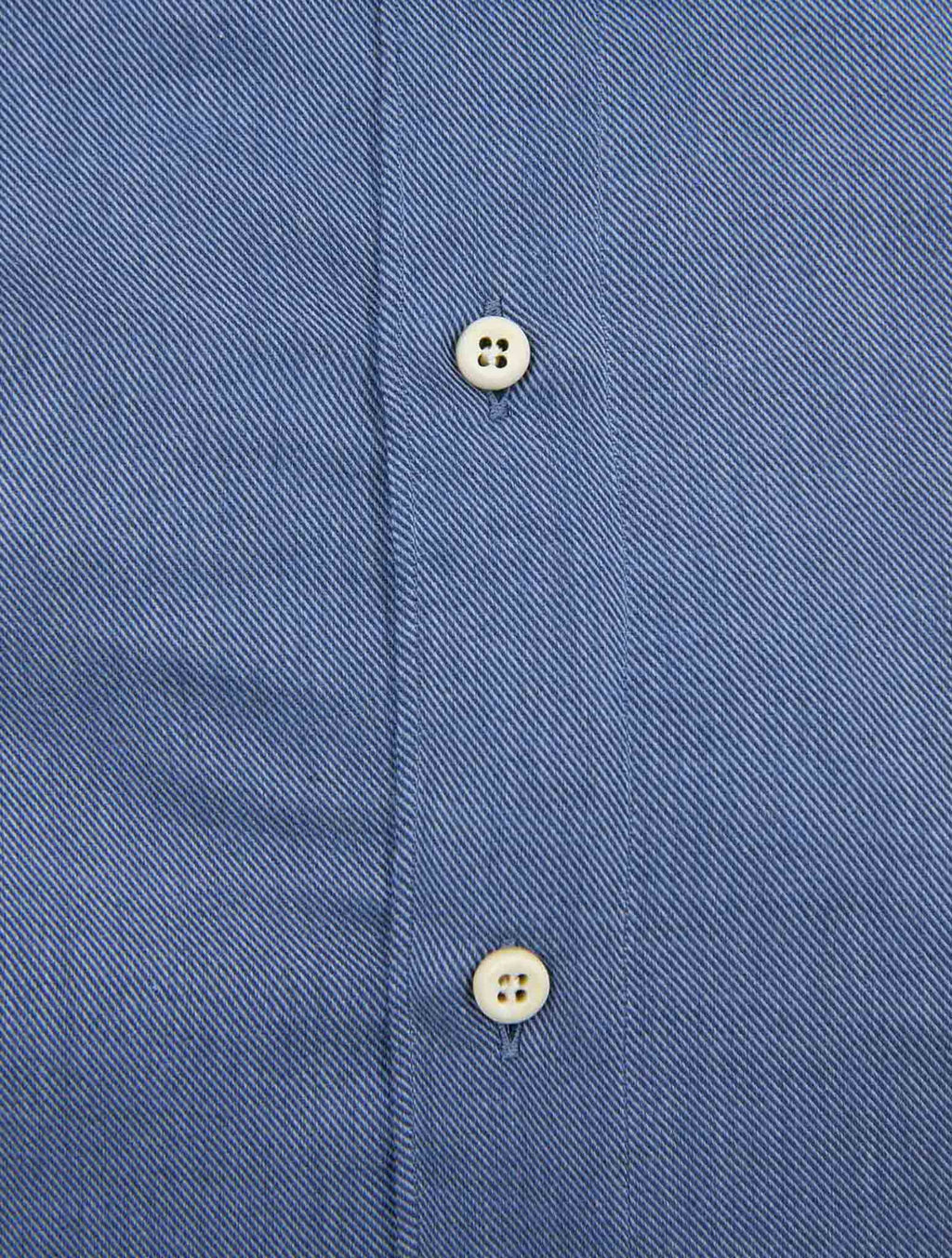 Finamore 1925 Blue Cotton Cashmere Shirt GAETA