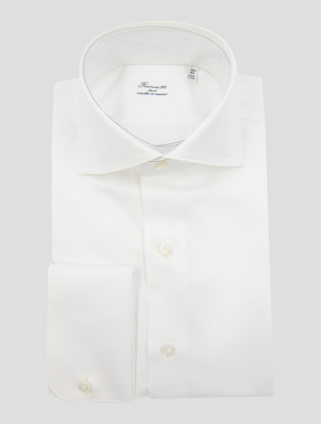 Finamore 1925 White Cotton Shirt MILANO