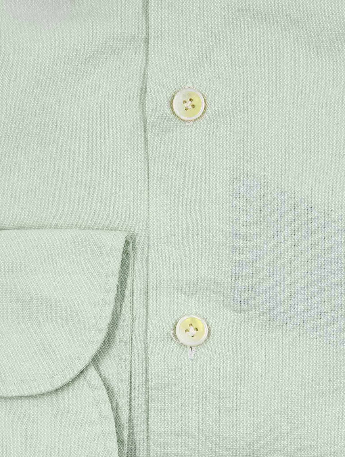 Finamore 1925 Light Green Cotton Shirt NAP87