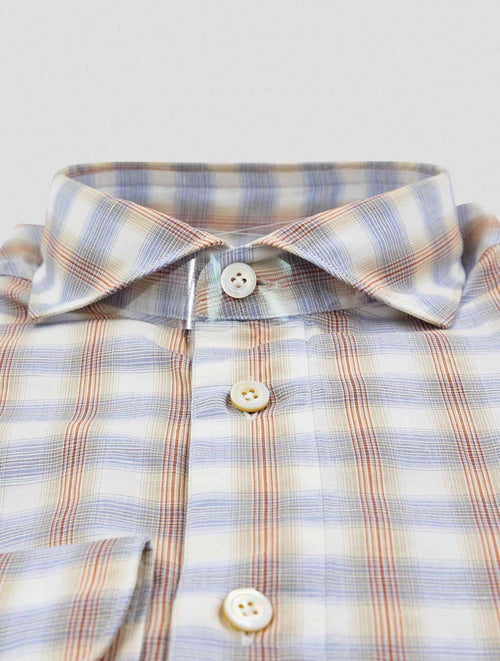 Finamore 1925 Multicolor Cotton Linen Shirt Miami
