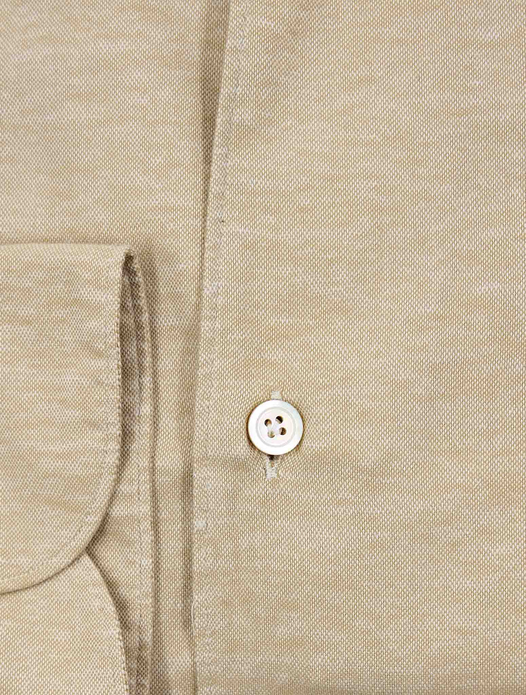 Finamore 1925 Beige Cotton Shirt Ustica