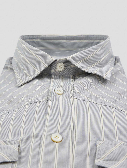 Finamore 1925 Multicolor Cotton Shirt Boston