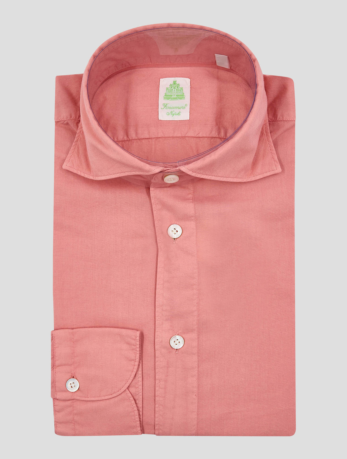 Finamore 1925 Pink Cotton Shirt BALI