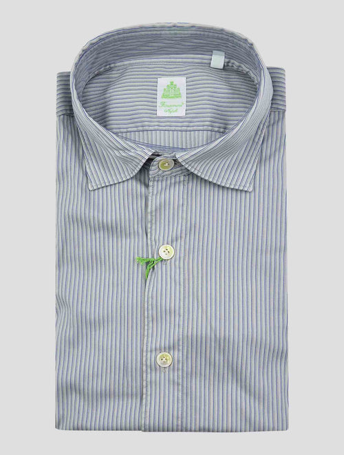 Finamore 1925 Multicolor Cotton Pl Ea Shirt Tok112