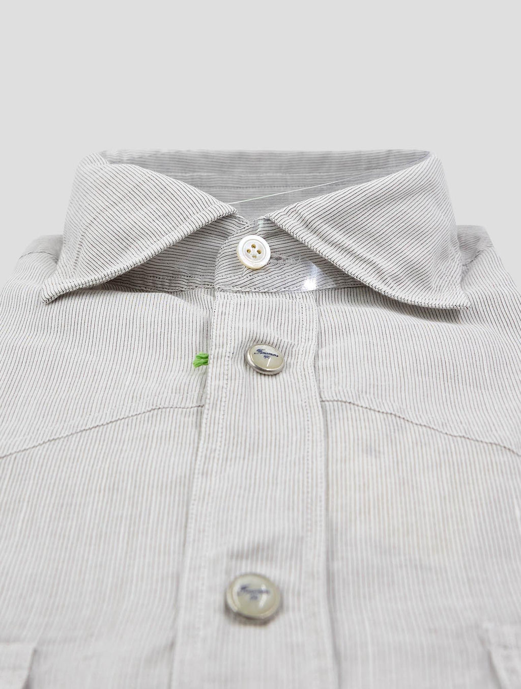 Finamore 1925 Beige Cotton Linen Shirt Zurigo