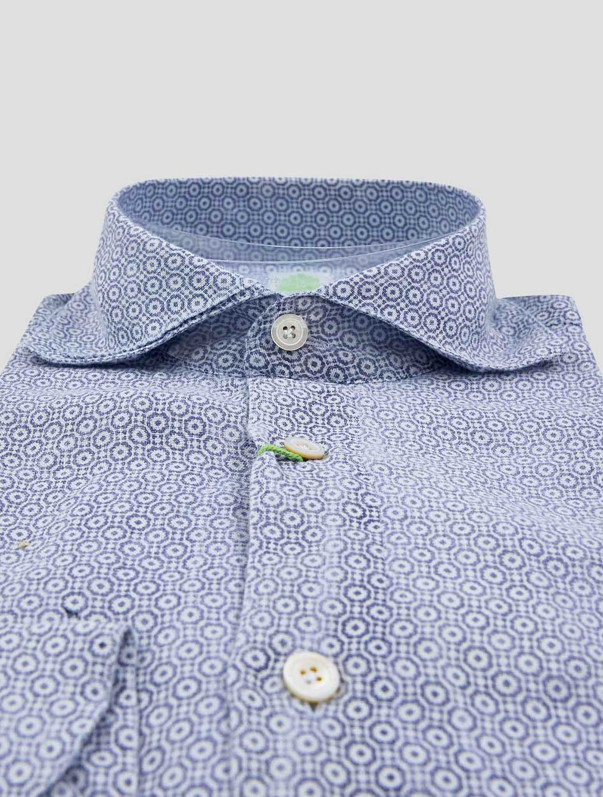 Finamore 1925 Blue Linen Shirt Bali20