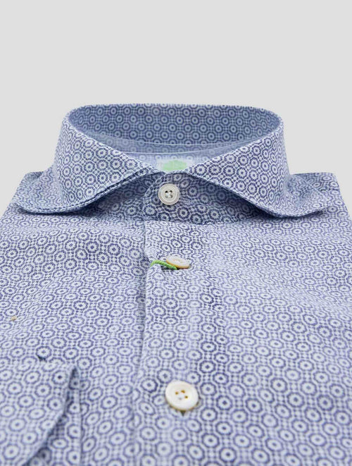 Finamore 1925 Blue Linen Shirt Bali20