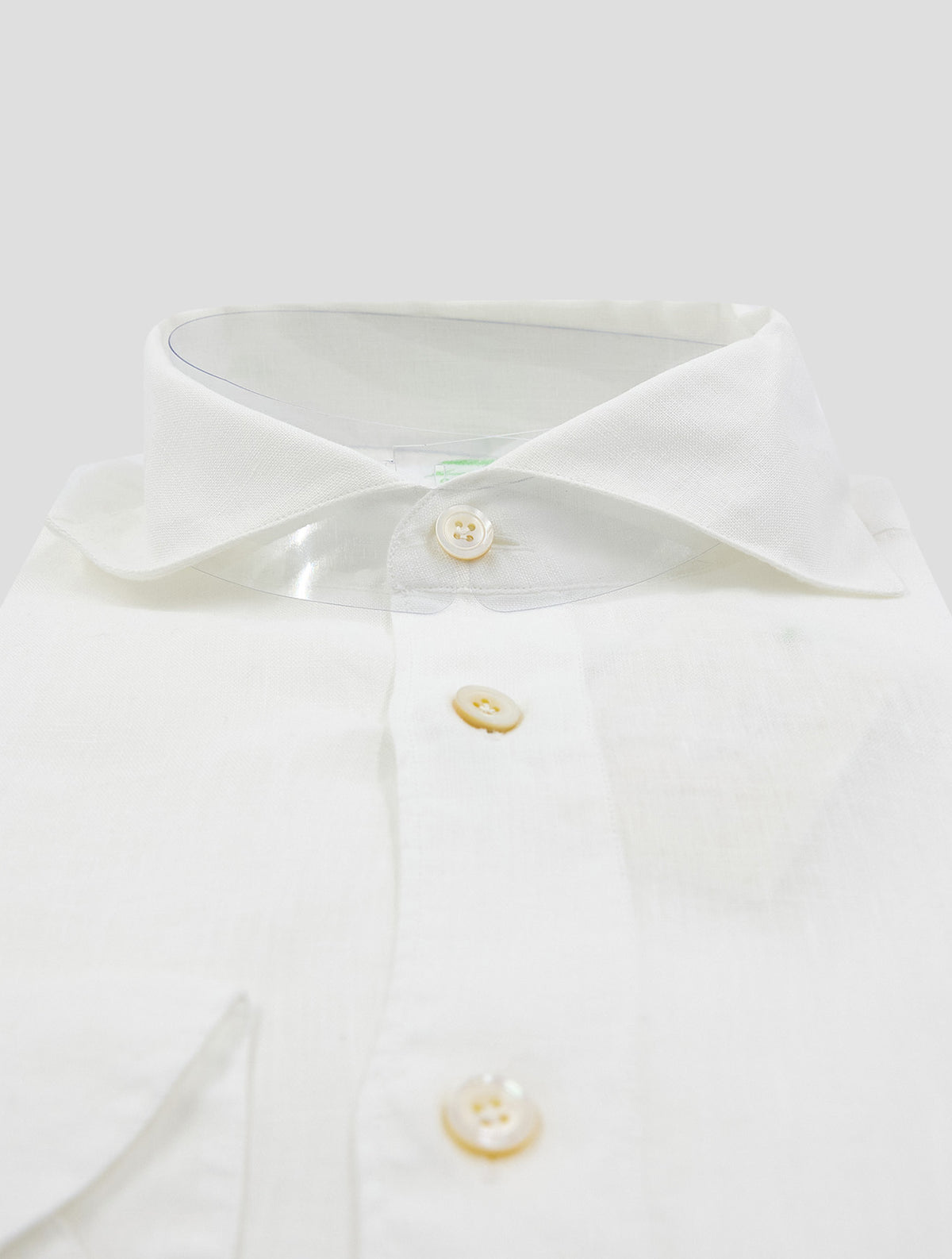 Finamore 1925 White Linen Shirt Ver12
